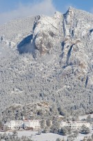 stanley hotel, lumpy ridge, snow